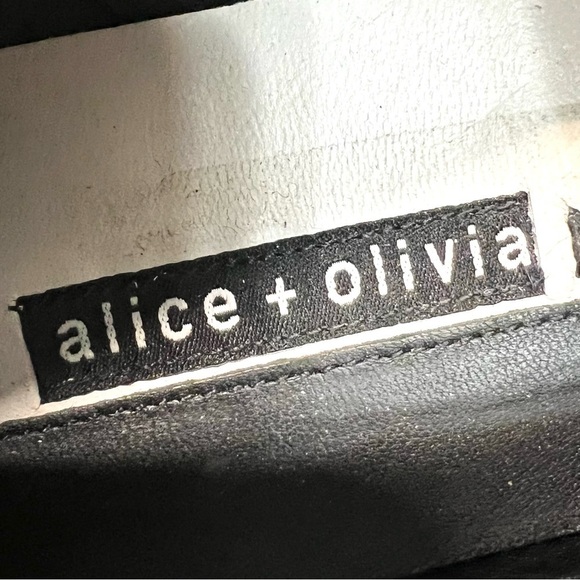 Alice + Olivia Sasha Star Print Canvas Platform Slip On Sneakers Women’s 39.5 - Picture 11 of 11